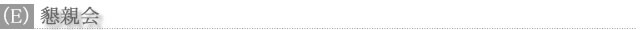（E）懇親会