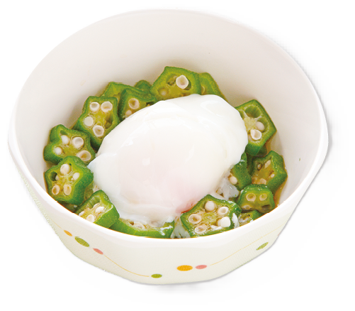 オクラ巣ごもり玉子