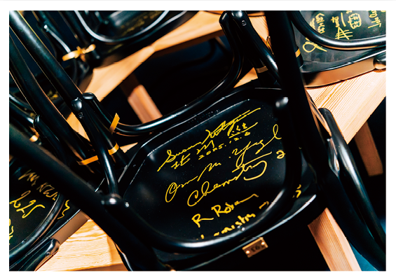 ノーベル博物館での受賞者懇談会の様子