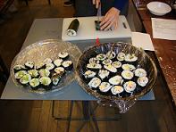 Delicious just-made Sushi