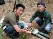 米田さんと地主の切明さん