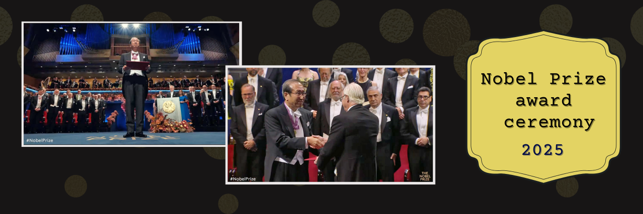 Susumu Kitagawa attends the Nobel Prize award ceremony