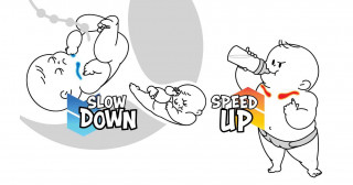 Mommy says easy does it